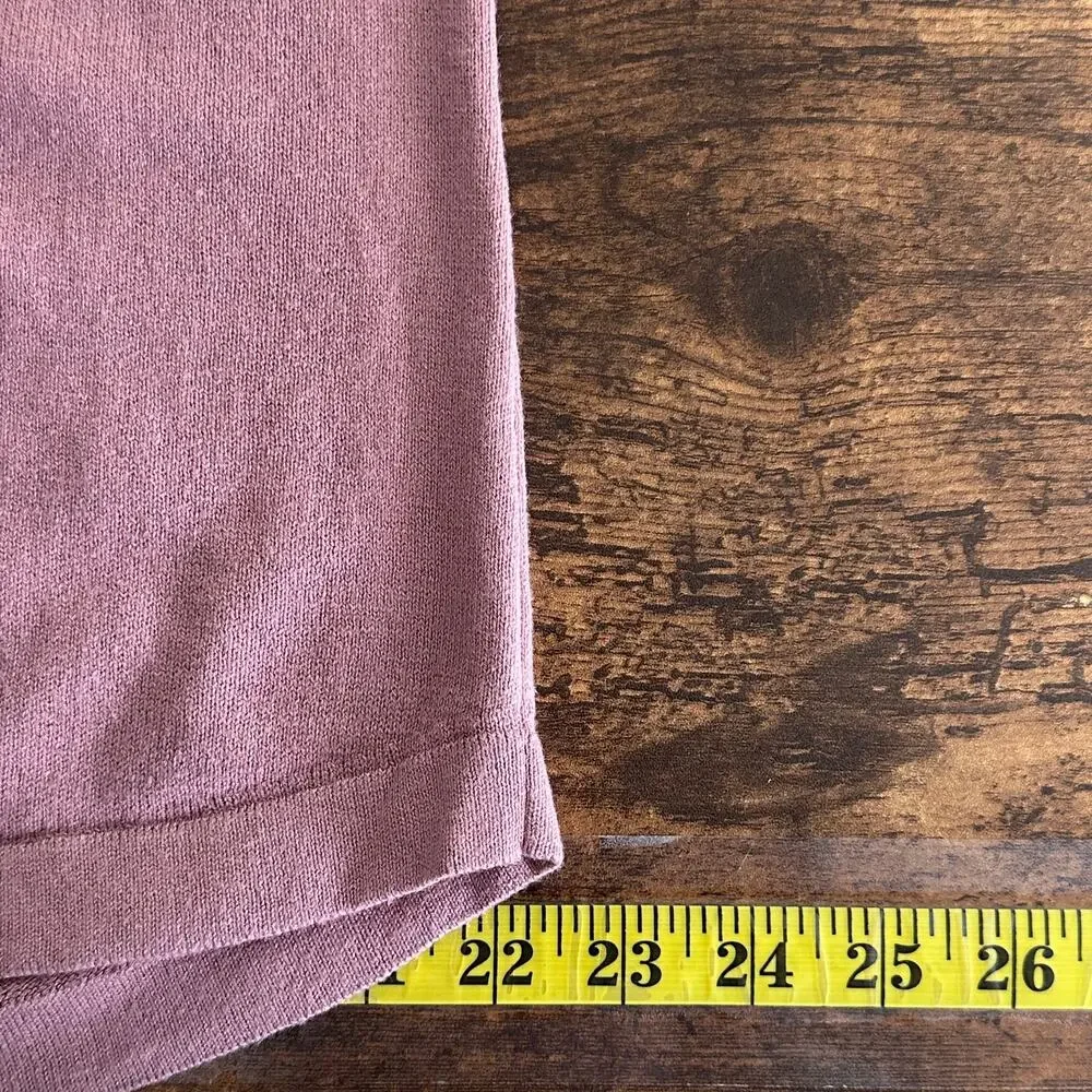 J Jill Cotton Blend Sweater Medium Petite Blush Pink Oversized EUC Soft Girl